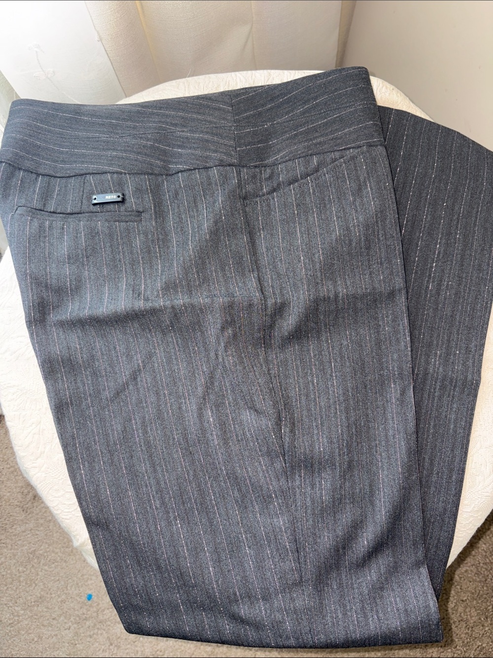 Express Women’s Gray Pinstripe Dress Pants